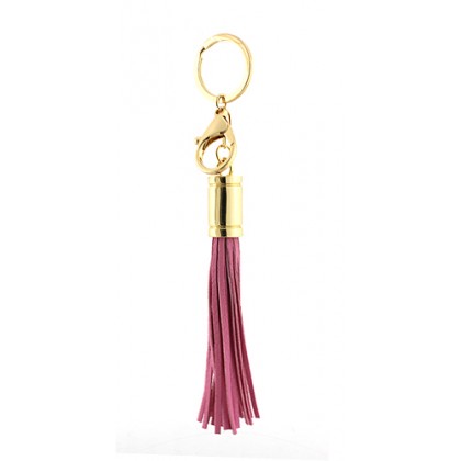 Key Chain - 12 PCS - Leather Tassel - Pink - KC-YQ006PK